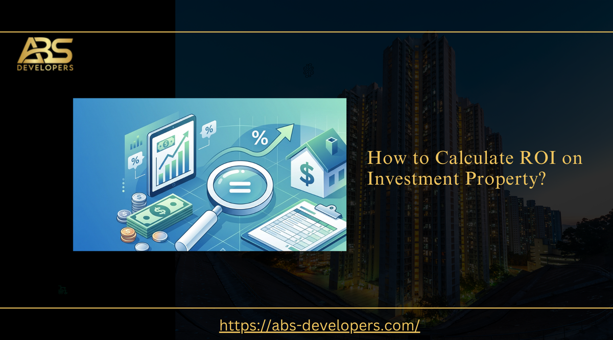 How to Calculate ROI on Investment Property? banner by ABS Developers.
