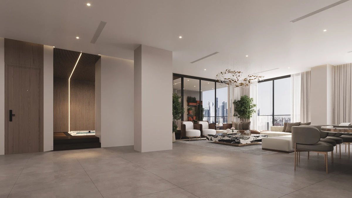 ABS Central apartment interior render