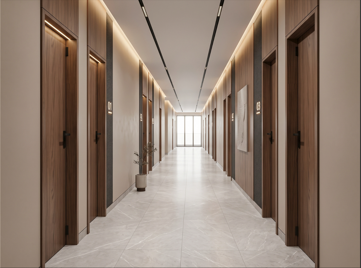 ABS Executive private residential lobby render